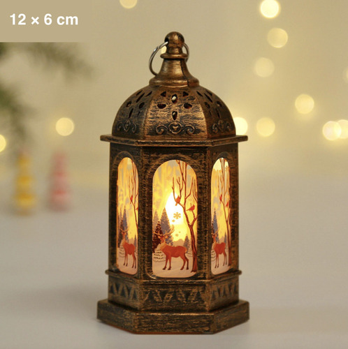 Linterna Led Navideña De 2 Piezas, Luz Para Fiesta De Navida