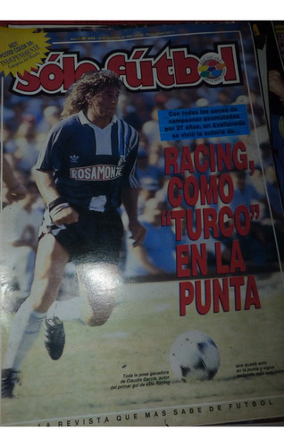 Revista Solo Futbol Racing Como Turco En La Punta 1993