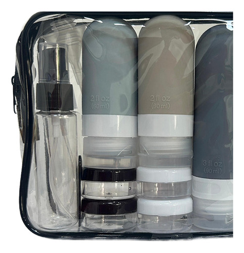 Dispensador De Botellas De Viaje, Contenedores De Negro