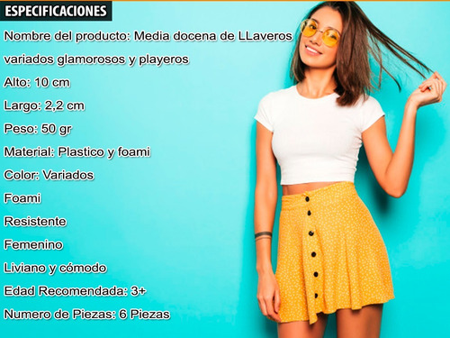 Bello Llavero Glamoroso Y Playero Calidad Regalo Detalle
