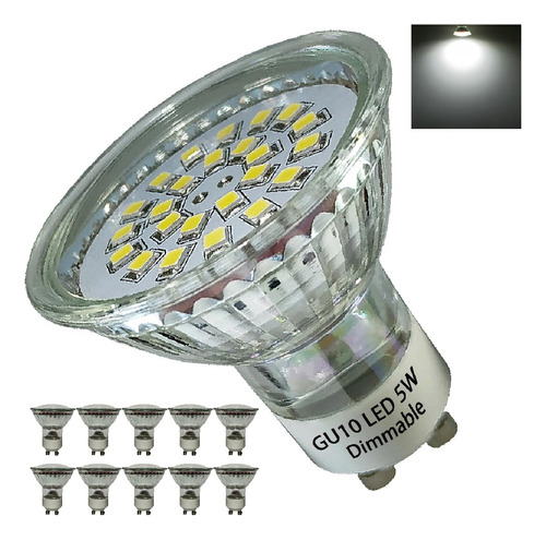 Bombilla Led Regulable 5000k Luz Blanca Diurna Reflector 5w