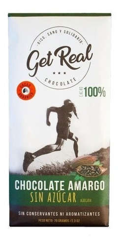 Choc Orgánico | 100% Cacao Puro | Amargo | Tableta X70g