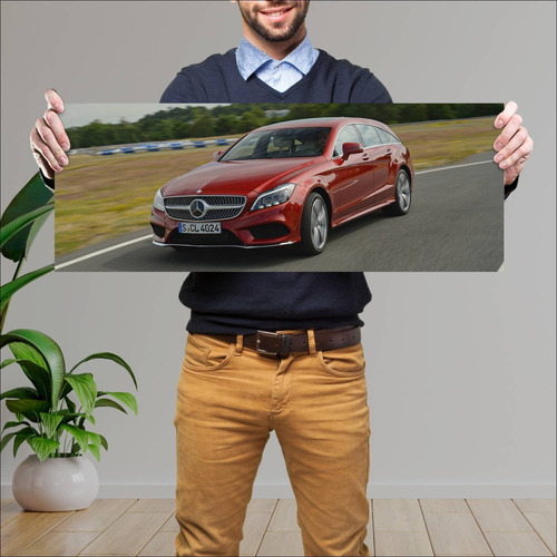 Cuadro 30x80cm Auto 2014 Mercedes Benz Cls Class 287