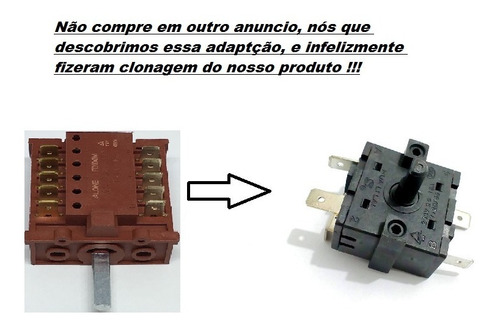 Chave Seletora Forno Electrolux Oe7mx Oe7mb Cod 261205200890