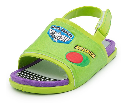 Sandalia Disney Buzz Lightyear Toy Story Verde 13-17 Comodas