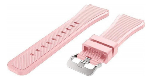 Correa Deportiva Texturizada Para Smartwatch Colmi C81 Rosa Claro 2.2 Cm