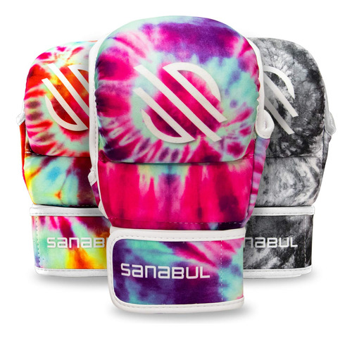 Sanabul Funk Strike Tie Dye - Guantes Hibridos Mma De 7 Onza