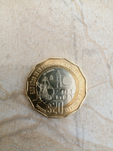 Moneda De 20 Pesos De Veracruz