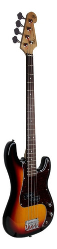 Bass Sx Bd2 4c Precision Bass Sunburst Passive con bolsa de transporte, orientación para la mano derecha, cantidad 4