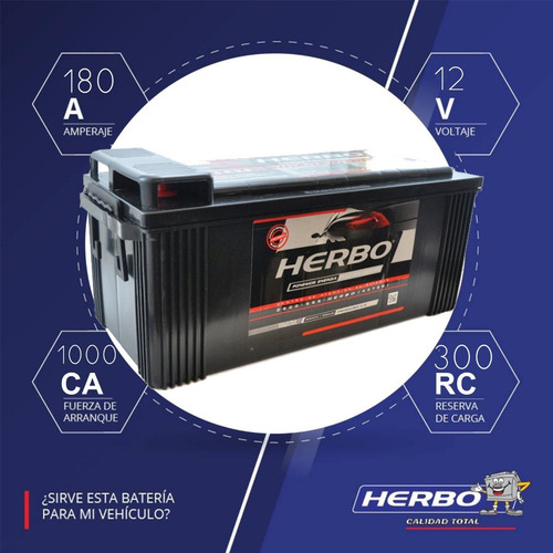 Bateria Herbo Truck 12x180.ah Camion