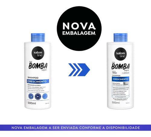 Shampoo Salon Line Sos Bomba Original 500ml
