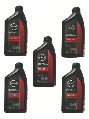 5 Litros Aceite Original Nissan 10w30 Para Nissan March 2015