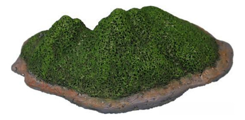 5 Piedra Artificial Cubierta De Musgo Verde Fresco Artesanal