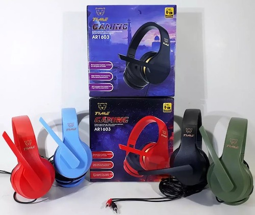 Auricular Gamer Time Ar1603 Color Negro