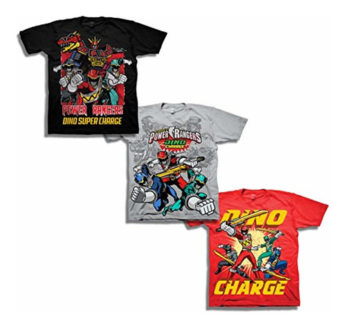 Power Rangers Paquete De Camisetas Super
