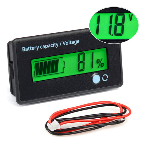 Fixitok Medidor De Bateria Con Capacidad De Alarma, Monitor