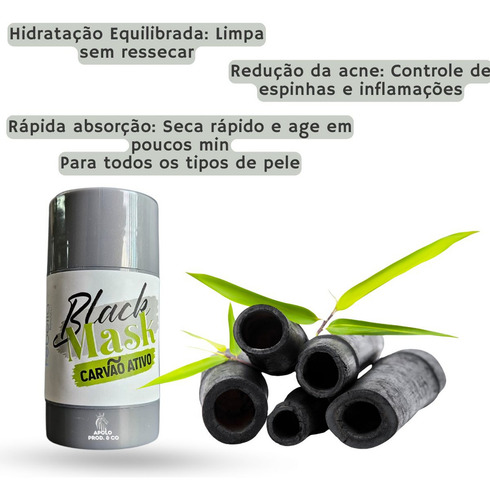 Máscara Removedora De Cravos E Espinhas Pele Acneica Limpeza Facial Todo Tipo De Pele Apolo