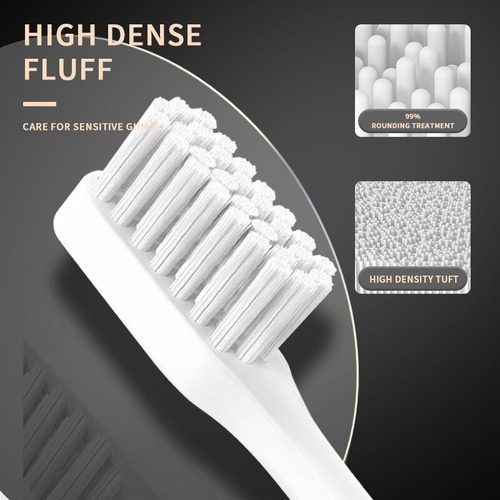 Escova Dental Elétrica Sem Fio Dente 4 Refis 5 Modos Jianpai