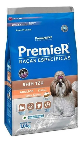 Alimento Premier Super Premium Para Cachorro Adulto De Raça Pequena Sabor Salmão Em Saco De 1kg