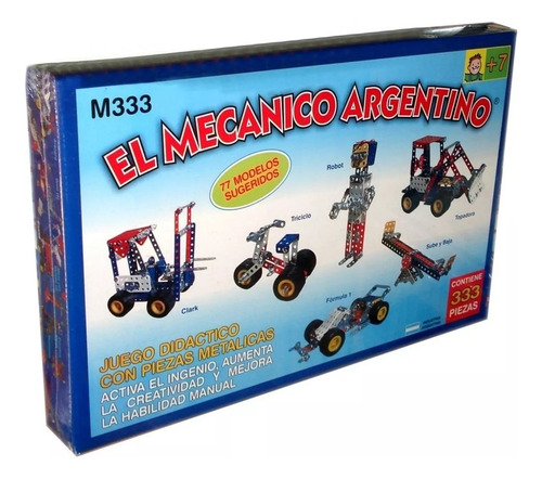 El Mecanico Argentino 333 Pz Todo Metal Para Armar Tribilinb