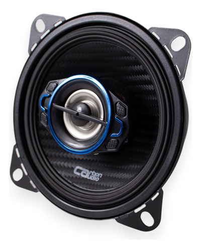 Par De Bocinas Coaxiales 4 Pulgadas Carbon Audio 200w 2 Vias Color Negro