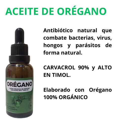 Aceite De Orégano + Aceite De Coco. Desparasitante