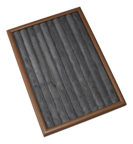Caja De Exhibición De Aretes De Aretes De Gris Oscuro