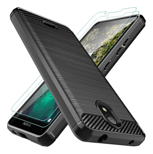 Osophter Para Nokia C100 Funda Con 2 Protectores De Pantalla