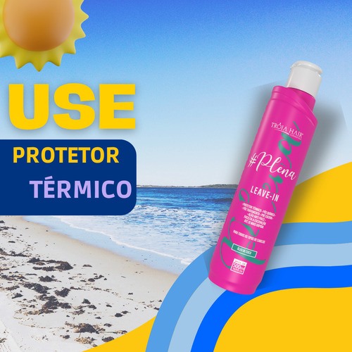 Leave-in Plena 500ml + Óleo De Argan 60ml Tróia Hair
