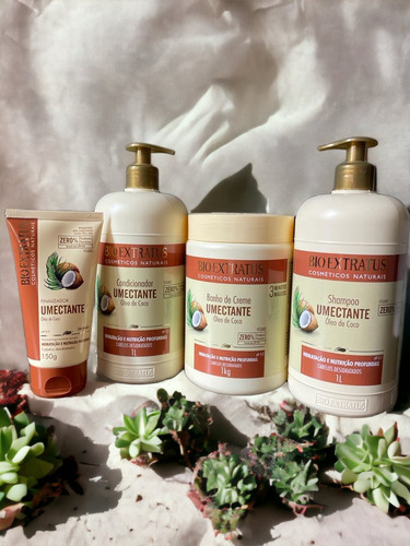 Kit 1 Shampoo 1 Cond 1 Banho De Creme 1 Litro 1 Final. 150
