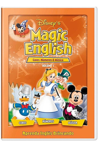 Dvd Lacrado Disney Magic English Cores Numeros Musica Vol. 1