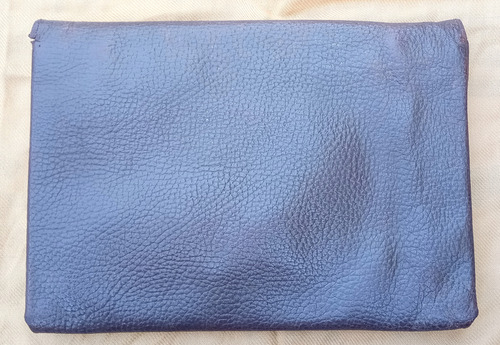 Cartera Sobre Cocodrilo Y Cuero Década '40 Bolsillos Interno Marrón Oscuro Cocodrilo Bronce No Posee (Usado)