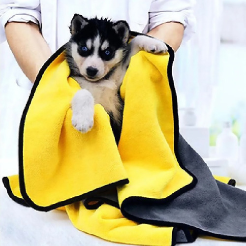 Toalla De Baño Absorbente Para Mascotas Suave 100x50 Cm