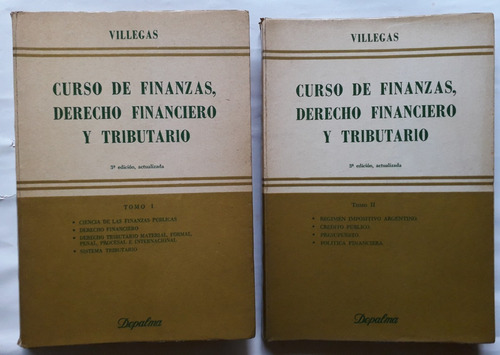 Imagen 1 de 7 de Curso De Finanzas Derecho Financiero Y Tributario H Villegas
