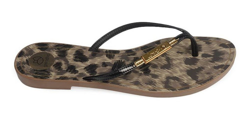 Imagen 1 de 6 de Ojota Sandalia Animal Print De Dama Goma Liviana Grendha