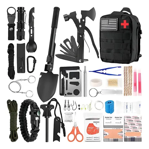 Kit De Sobrevivência Primeiros Socorros Emergência Trekking