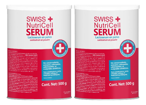 Swiss Nutricell Serum Bote Polvo 500g 2 Pack