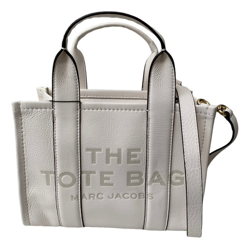 Bolsa Tote Marc Jacobs De Cuero Para Dama 33cm (medium) Acabado de los herrajes Dorado Color Blanco Color de la correa de hombro Blanco Diseño de la tela Liso