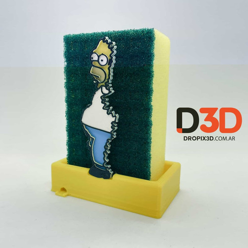 Imagen 3 de 8 de Porta Esponja Homero
