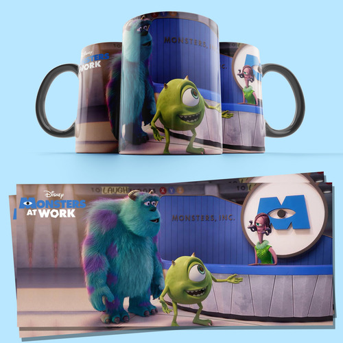 Plantillas Para Sublimar Tazas Monster At Work