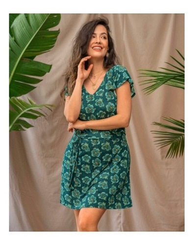 Vestido Corto Cuello En V Con Boleros En Manga Marca Leonisa | Cuotas sin interés Vestido Corto Cuello En V Con Boleros En Manga Marca Leonisa | Cuotas sin interés
