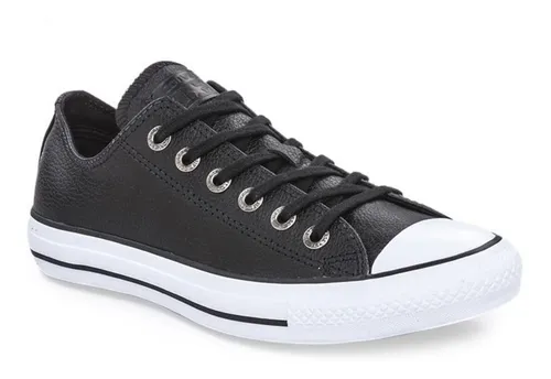 Converse all star de cuero negras discount