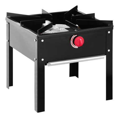 Anafe 1 Quemador Bajo Glp Vabg-1 Eco Ventus Color Negro