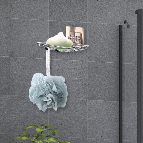 Zh Jabonera Acero Inoxidable Con Gancho Montaje En Pared