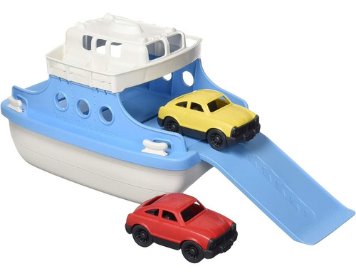 Green Toys Ferry Boat, Azul/blanco, Cb, Motor De Juego De Si