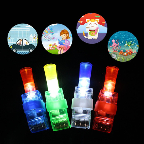 Projetor De Dedo Led Bulk Cartoon Finger Light Child Party