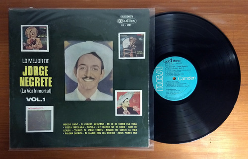 Jorge Negrete Lo Mejor Vol 1 Disco Lp Vinilo