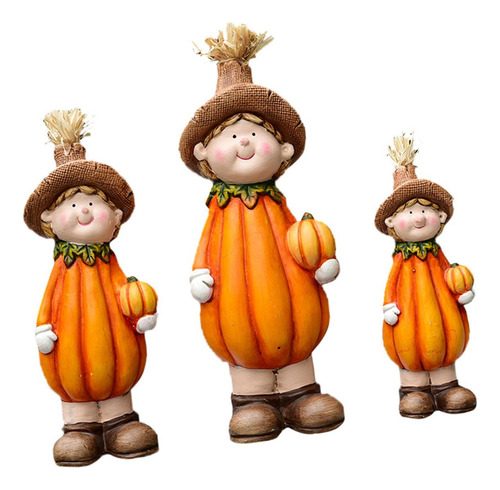 3 Uds Decoraciones De Cosecha Calabaza Hombre Dibujos