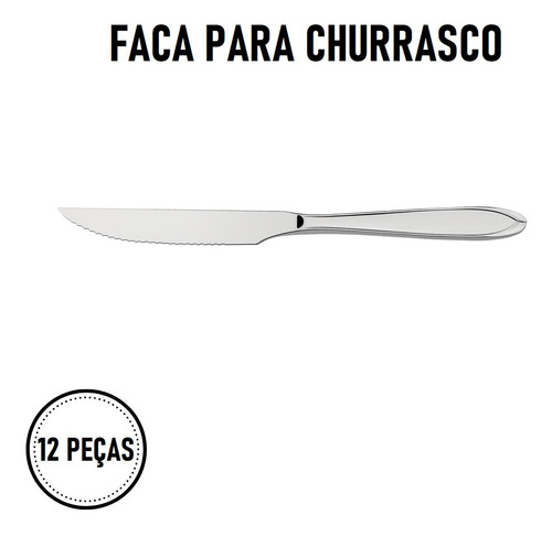 Faqueiro Tramontina Inox 76 Peças Jogo De Talheres Laguna
