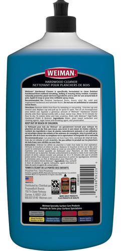 Limpiador De Madera Weiman Para Suelos De Madera Acabada, 96